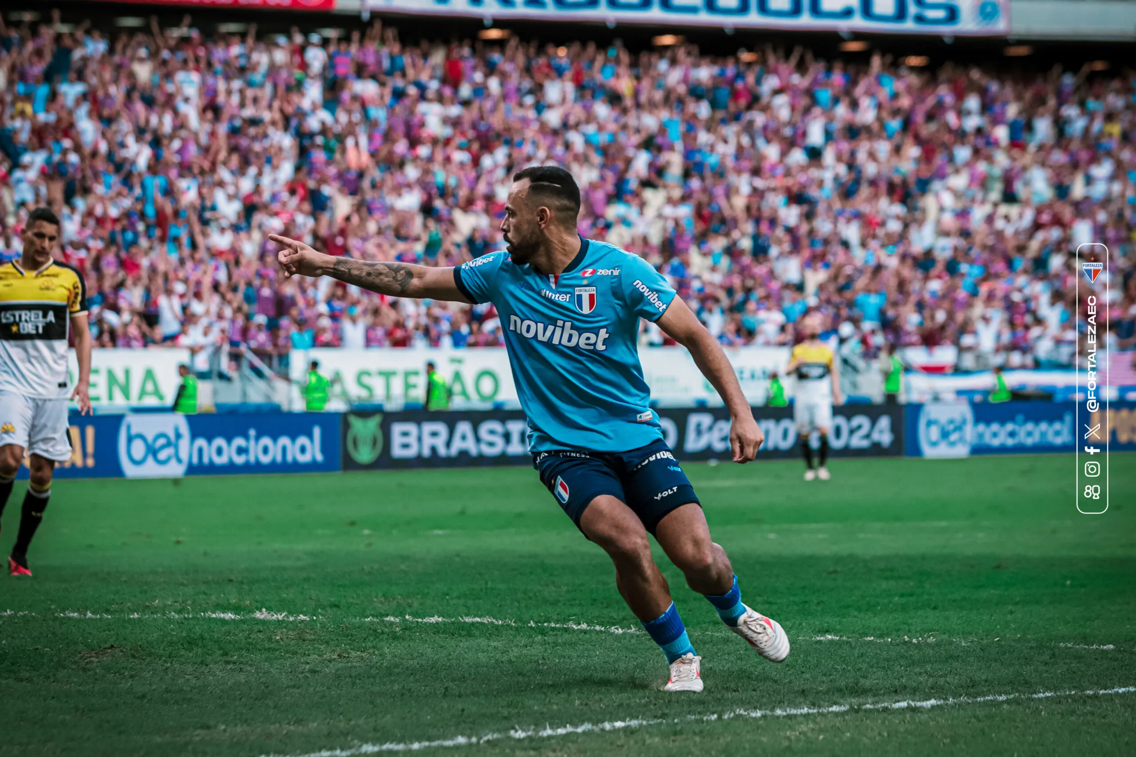 Fortaleza bate Criciúma e assume provisoriamente a vice-liderança do Brasileirão