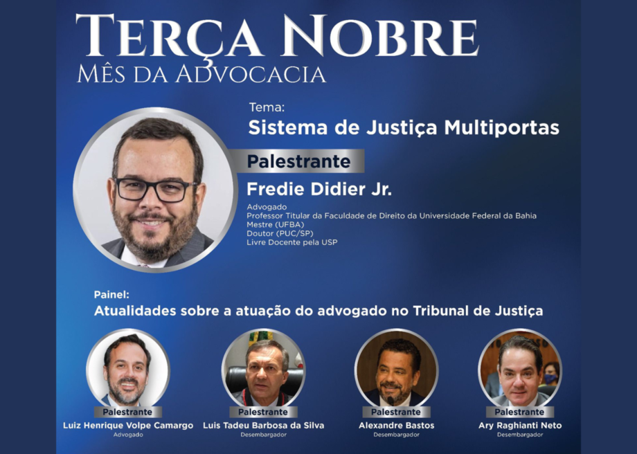 Terça Nobre da OAB/MS contará com desembargadores do TJ