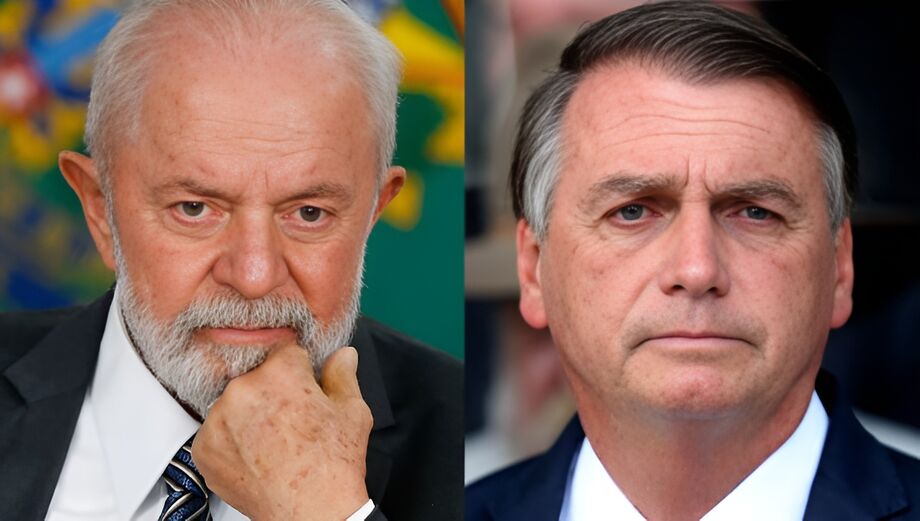 O presidente Luiz Inácio Lula da Silva e o ex-presidente Jair Bolsonaro (PL)
