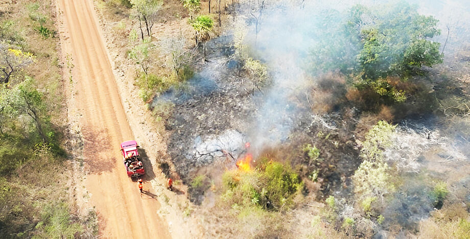 Fogo persiste no Pantanal