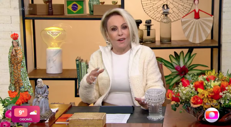 Ana Maria explica que não acordou bem por causa da queda de temperatura