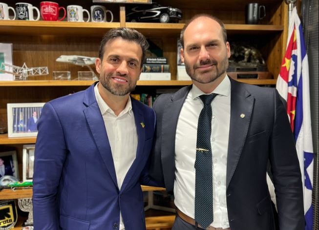'Você será nosso senador', responde Marçal às críticas de Eduardo Bolsonaro
