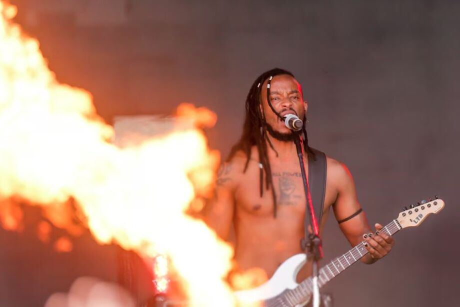 A banda Black Pantera se apresenta no Palco Sunset do Rock in Rio