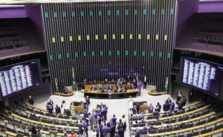 Plenário da Câmara dos Deputados em Brasília