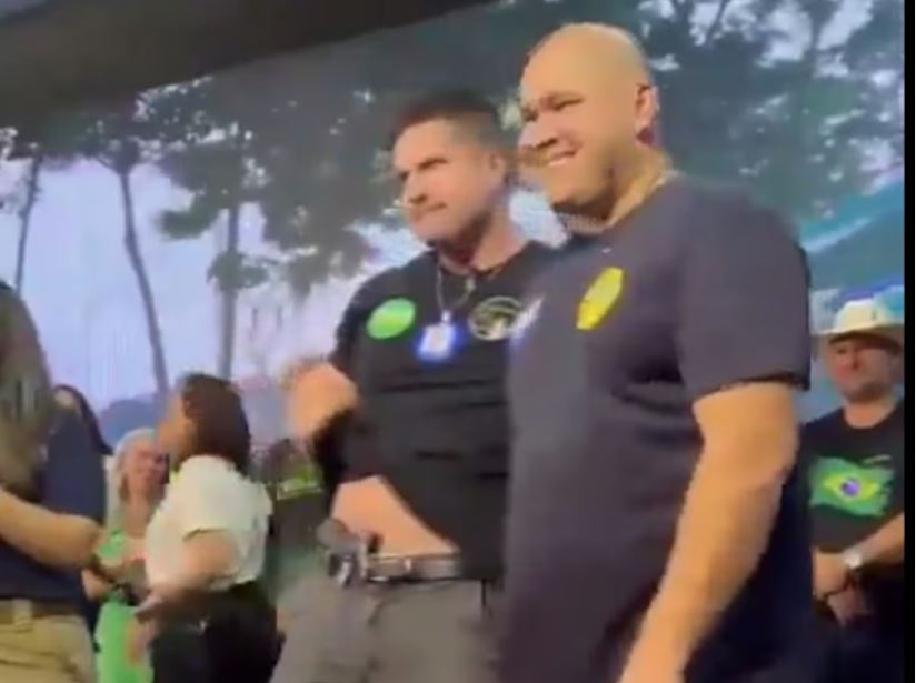 O pré-candidato a vereador Rafael Ranalli (à esquerda) e o deputado federal Abílio Brunini (à direita)