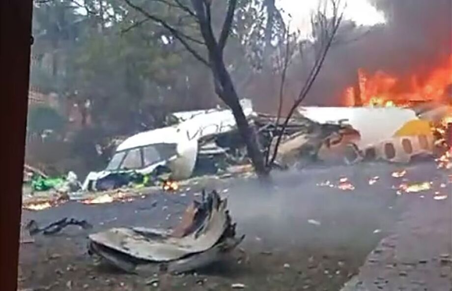 Avião caiu na região do bairro Capela, em Vinhedo (SP)