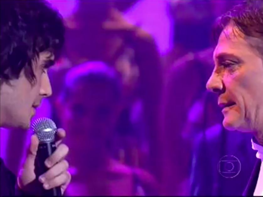 Fiuk canta ao lado de Fábio Júnior no 'Domingão do Faustão' em 2016