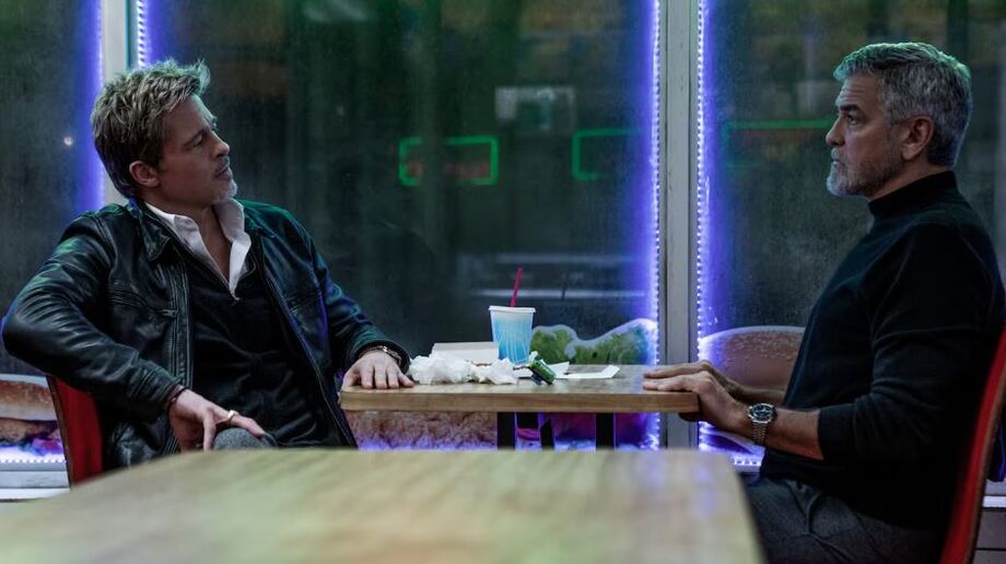 Brad Pitt e George Clooney em 'Lobos', filme que chega aos cinemas brasileiros em 20 de setembro