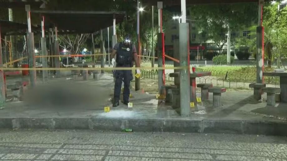 Praça Barão de Drummond, em Vila Isabel: quatro mortos durante ataque de criminosos
