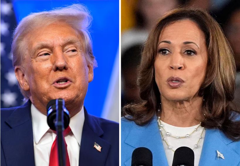 Donald Trump e Kamala Harris