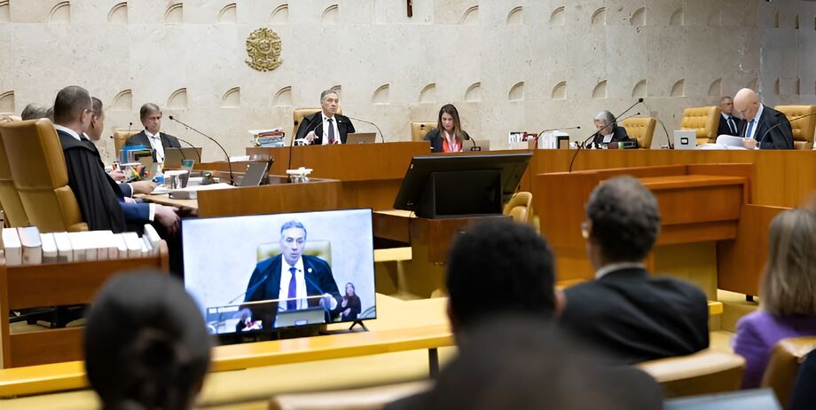 Ministros do STF durante sessão na Corte