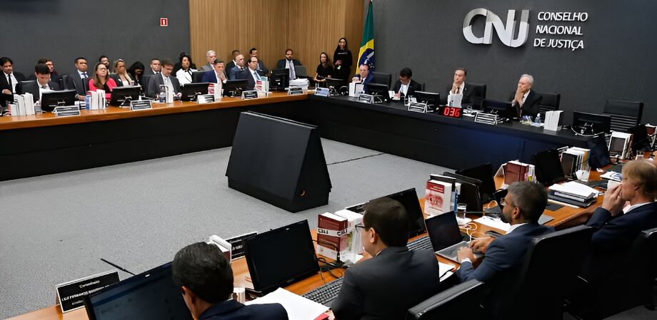 Plenário do CNJ em sessão realizada em no início do ano