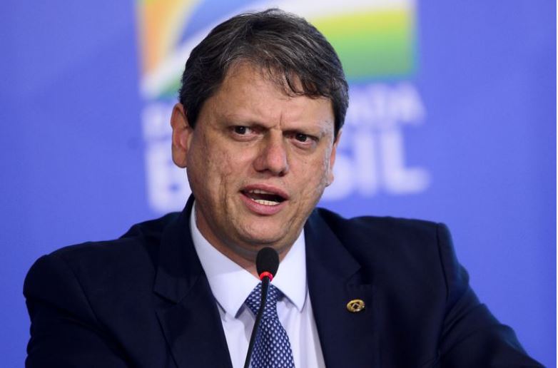 O governador de São Paulo, Tarcísio de Freitas