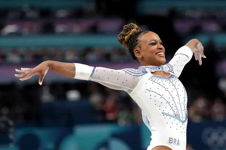 Rebeca Andrade na final no salto em Paris-2024
