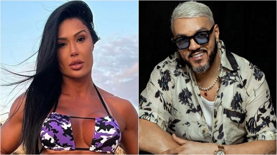 Graccyane Barbosa e seu ex-marido, Belo