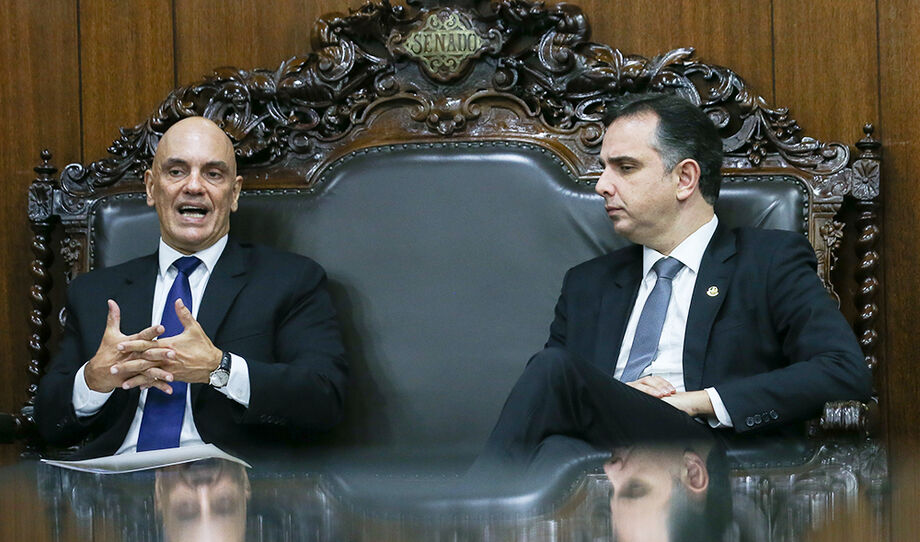Alexandre de Moraes e Rodrigo Pacheco