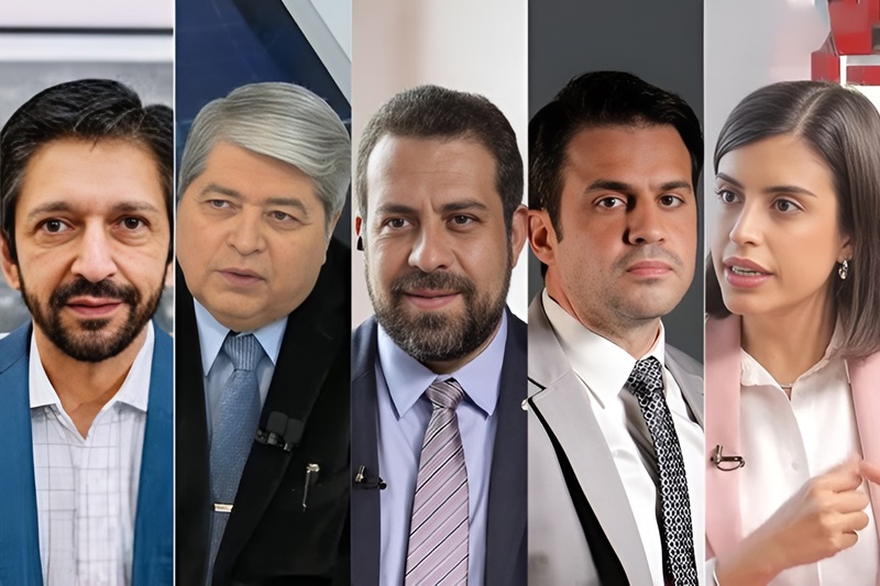 Com exceção de Boulos, os candidatos à Prefeitura de SP, incluindo Nunes, farão na noite desta quinta-feira a 1ª participação em debates