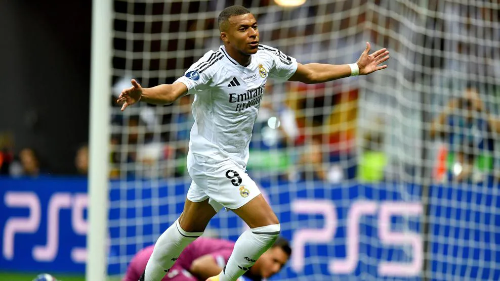 Real Madrid vence Atalanta, conquista Supercopa da Europa e Mbappé deixa sua marca na final