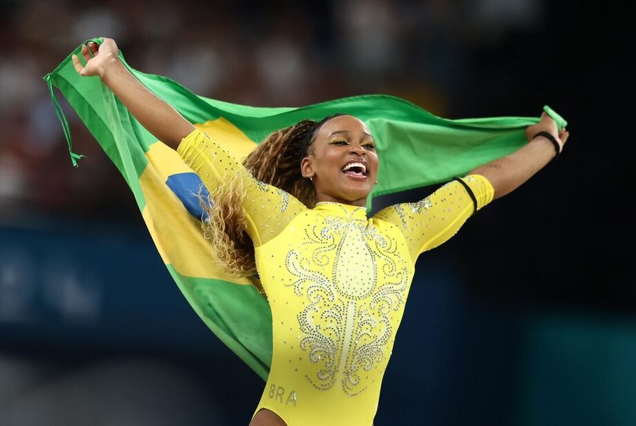 Rebeca Andrade faz história e conquista ouro no solo na Olimpíada de Paris-2024