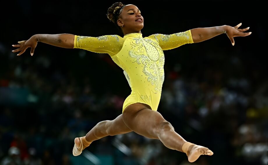 Rebeca Andrade ficou com a medalha de prata na individual geral
