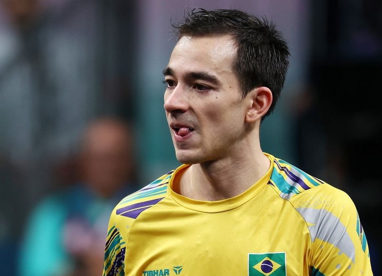 O mesa tenista brasileiro, Hugo Calderano