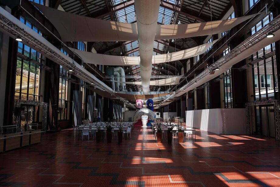 Restaurante de Paris-2024 localizado dentro da Vila Olímpica na capital francesa