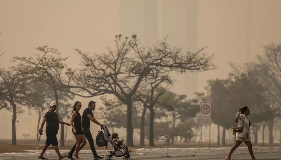 Governo orienta que população feche a casa diante de onda de fumaça