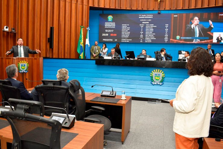 Plenário do Palácio Guaicurus, onde são aprovados e votados os projetos pautadas na Ordem do Dia