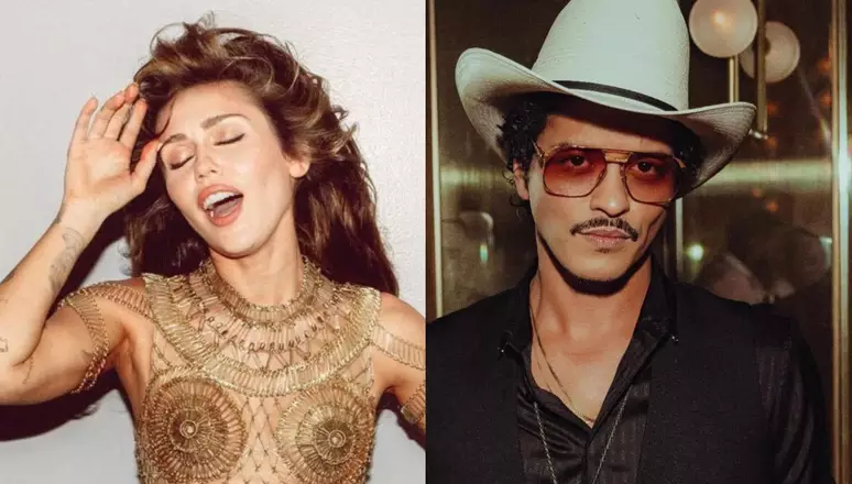 Miley Cyrus e Bruno Mars