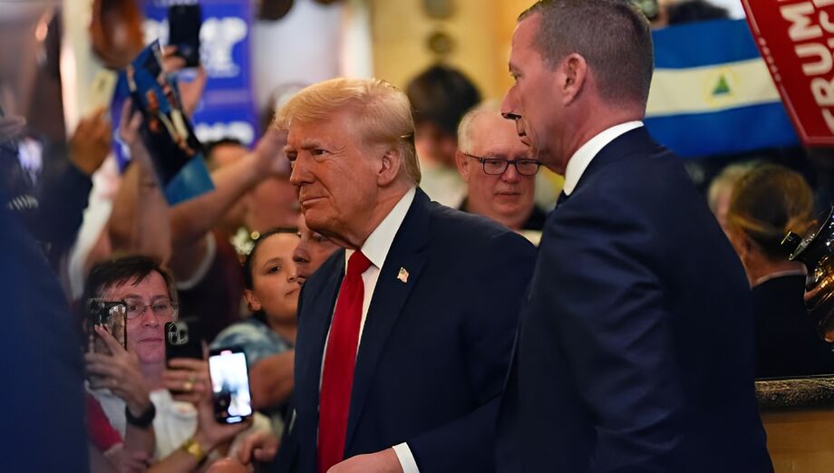 Trump durante evento de campanha em Las Vegas