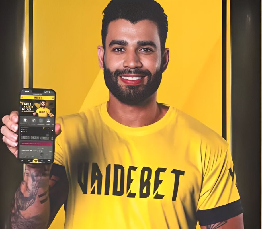 Gusttavo Lima como garoto-propaganda da Vai de Bet