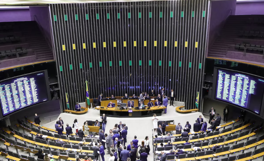 Plenário da Câmara dos Deputados, em Brasília