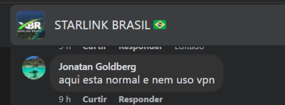 Em grupo de usuários de Starlink no Facebook, clientes da tecnologia de satélites de Elon Musk relatam acesso normal ao X, mesmo após ordem de Alexandre de Moraes para suspensão da rede social.