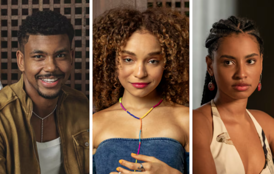 Lucas Wickhaus (Iarley), Gi Fernandes (Evelyn) e Gabz (Viola) estão no elenco da novela 'Mania de Você', da TV Globo