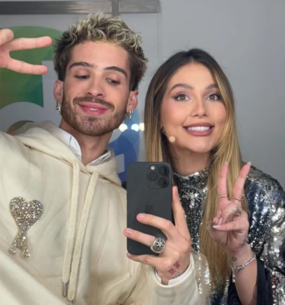 João Guilherme com a cunhada Virgínia Fonseca