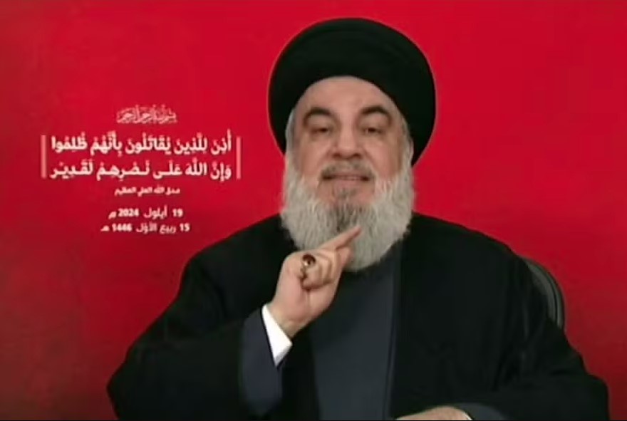 Hassan Nasrallah, secretário-geral do Hezbollah, discursa sobre explosão de pagers e ataques israelenses