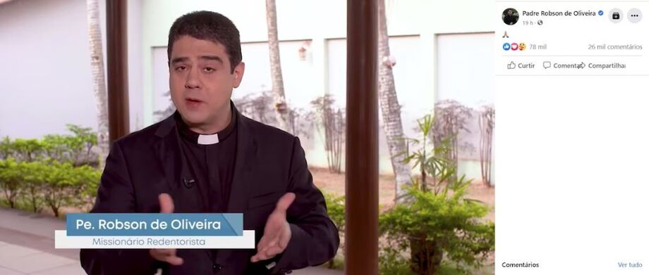 Investigação criminal sobre padre Robson de Oliveira já havia sido arquivada; com a decisão do STF, inquérito civil também foi enterrado