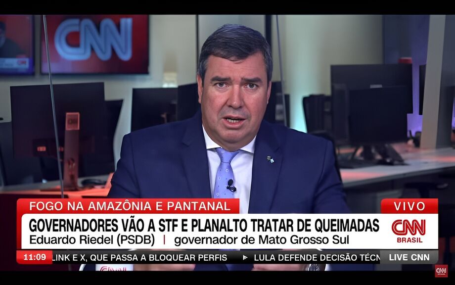 Eduardo Riedel classifica como 'operação de guerra' o combate aos incêndios no Pantanal e destaca a integração entre estados e governo federal.
