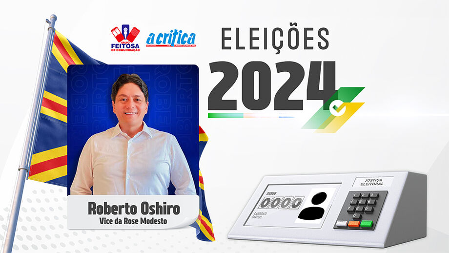 Roberto Oshiro é o candidato a vice de Rose Modesto