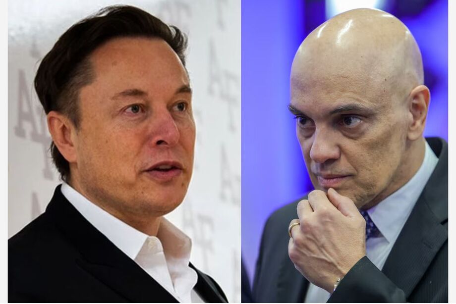 Elon Musk e Alexandre de Moraes.