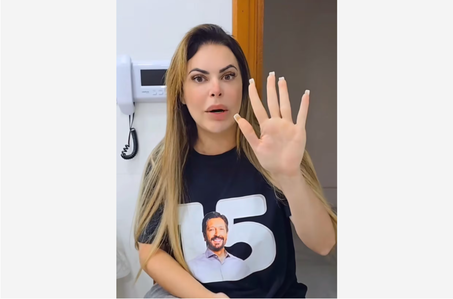 Regina Nunes, esposa de Ricardo Nunes (MDB), posta vídeo em defesa do prefeito dizendo que ele nunca a agrediu, contrariando falas de Pablo Marçal (PRTB).