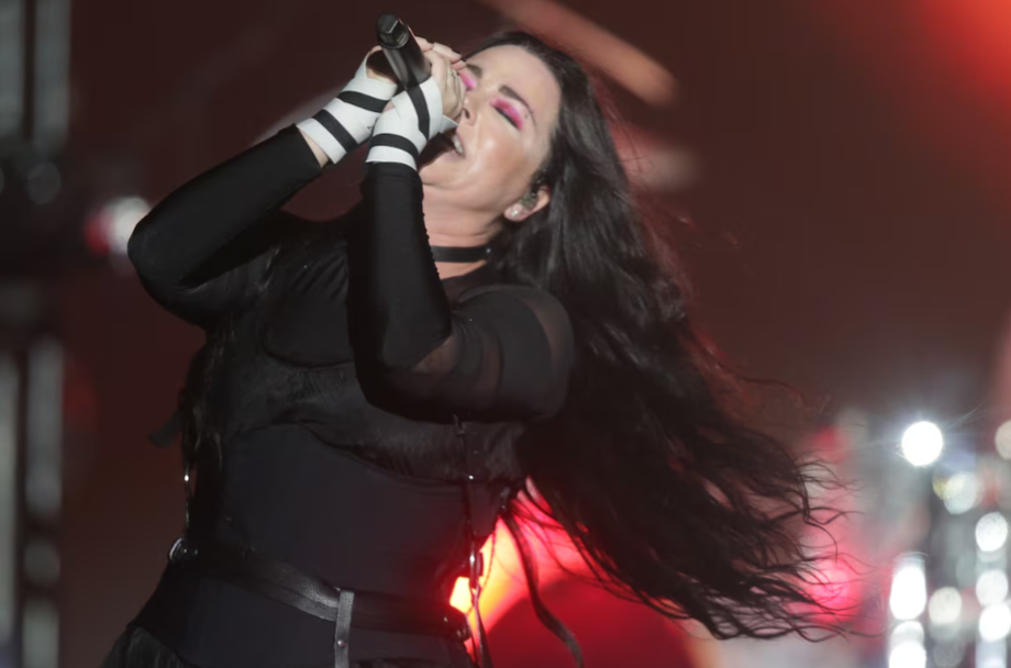 Show da banda Evanescence, no Palco Mundo no Rock in Rio 2024, na zona oeste do Rio de Janeiro
