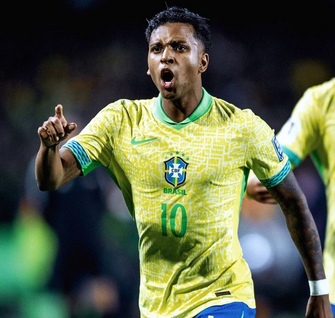 Rodrygo fez o único gol da vitória contra o Equador na última sexta-feira