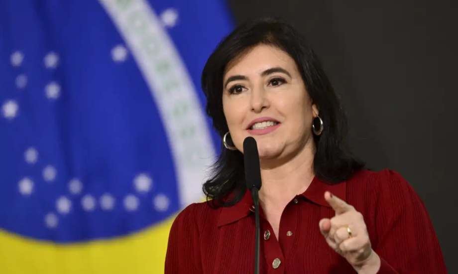 A ministra do Planejamento, Simone Tebet