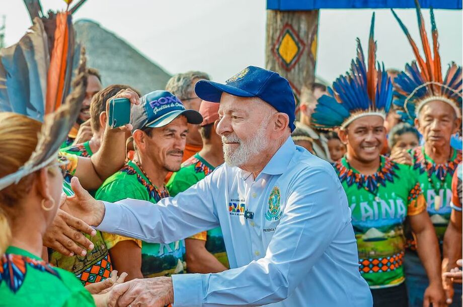 Lula em visita a Manaquiri. Manaquiri (AM)