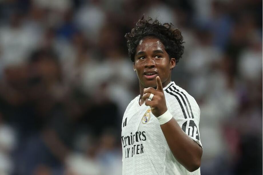 Endrick já marcou dois gols com a camisa do Real Madrid.