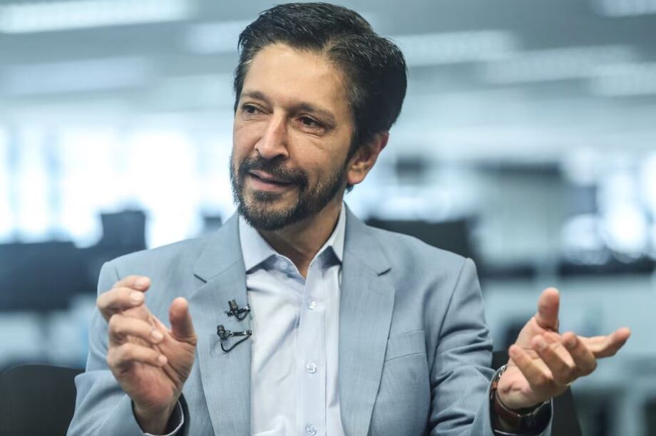 Ricardo Nunes (MDB), prefeito de São Paulo e candidato à reeleição, durante sabatina realizada pelo Estadão no último dia 12.