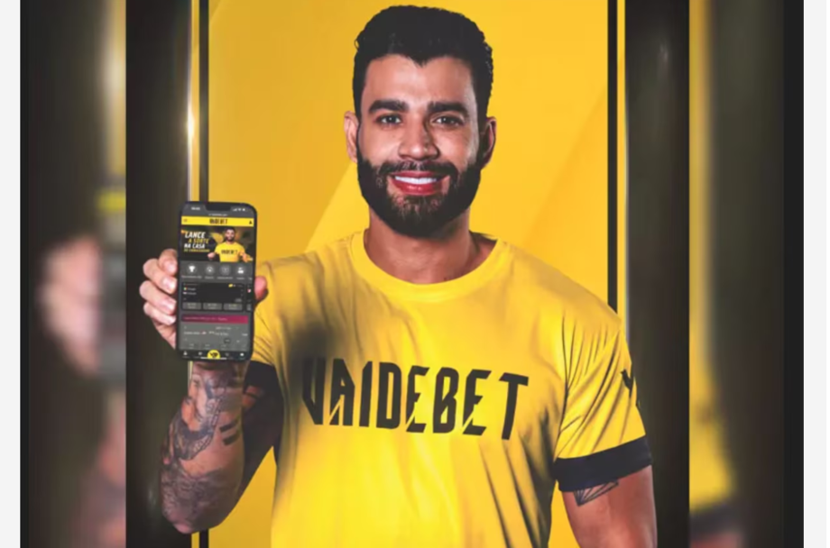 Gusttavo Lima é garoto-propaganda da Vai de Bet.