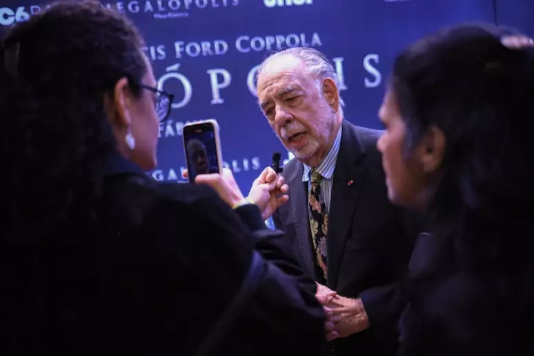 Pré-estreia no Brasil do filme 'Megalópolis' aconteceu no shopping Cidade Jardim em São Paulo, com a presença do diretor do filme, o cineasta Francis Ford Coppola