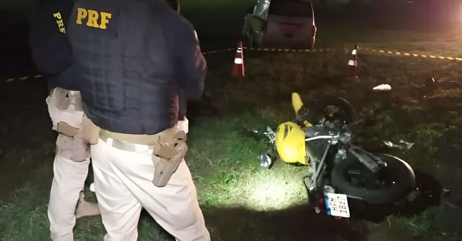 Motociclista morre em acidente com carreta na BR-163 em São Gabriel do Oeste; PRF investiga causas da colisão.